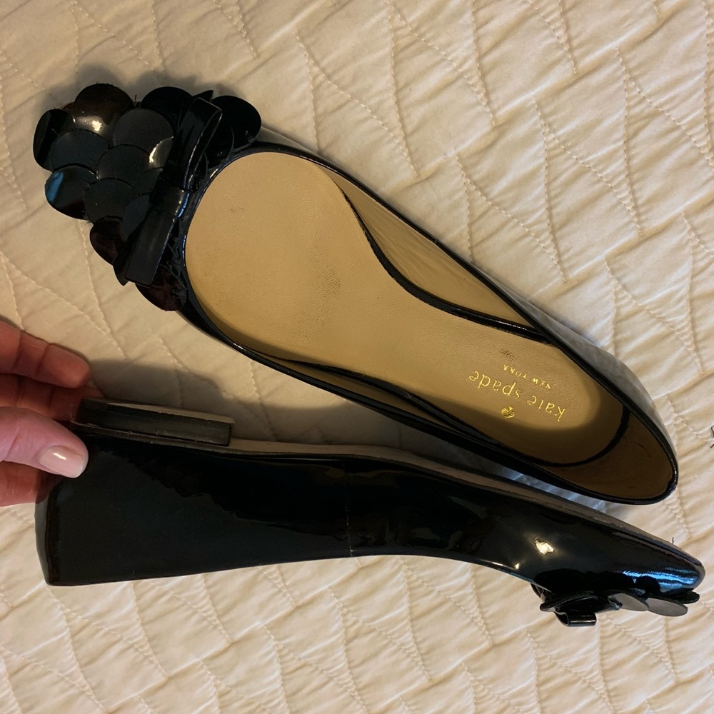 Kate Spade Erica Flats Black Patent Leather - Picture 4 of 7